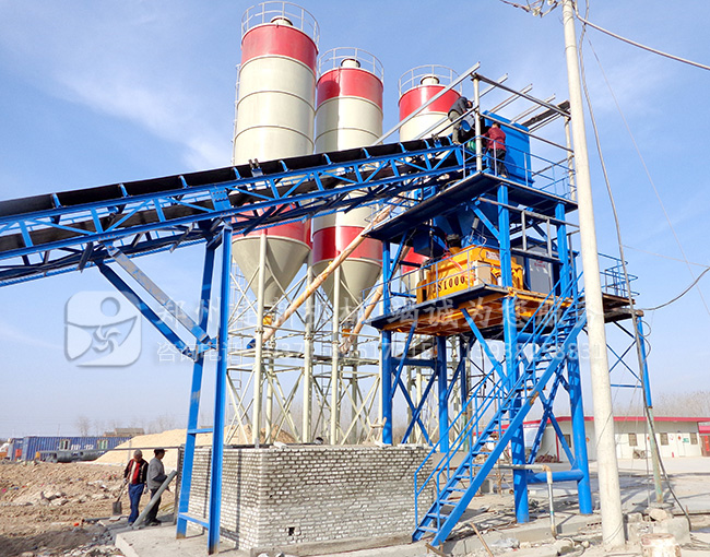 两台HZS60小型混凝土搅拌站设备再次发往乌兹别克斯坦(图1)